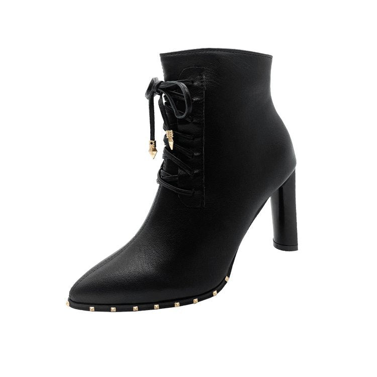 High heel short tube women's fashion