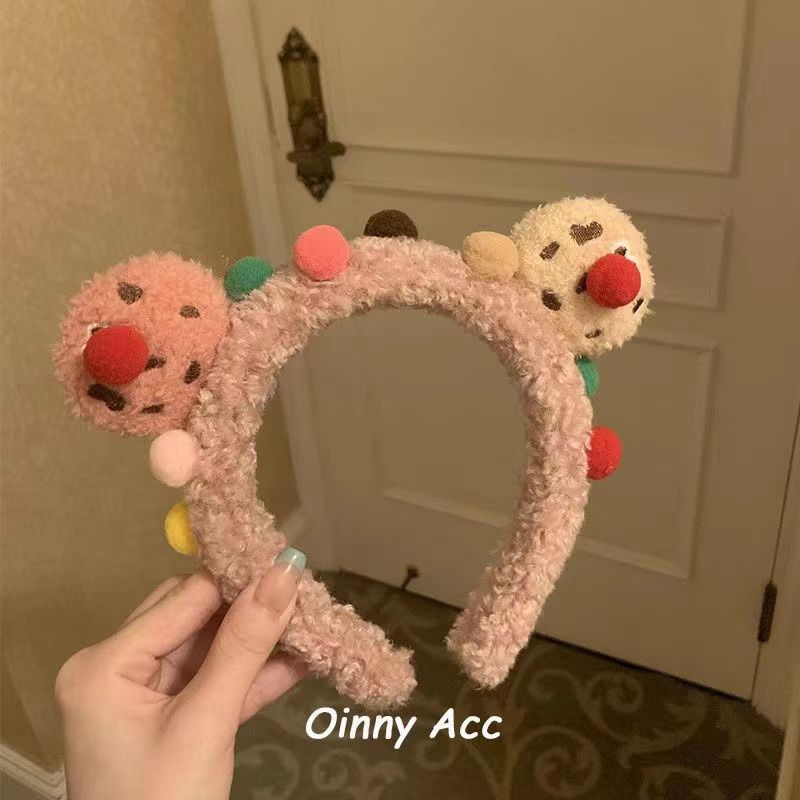 Cute clown mask makeup headband headgear