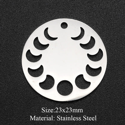 5 pcs/pack moon geometry accessories DIY pendant