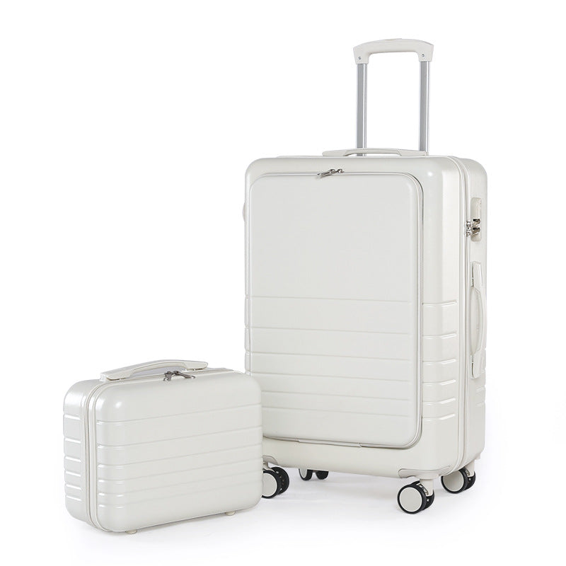 Front open suitcase for men and women