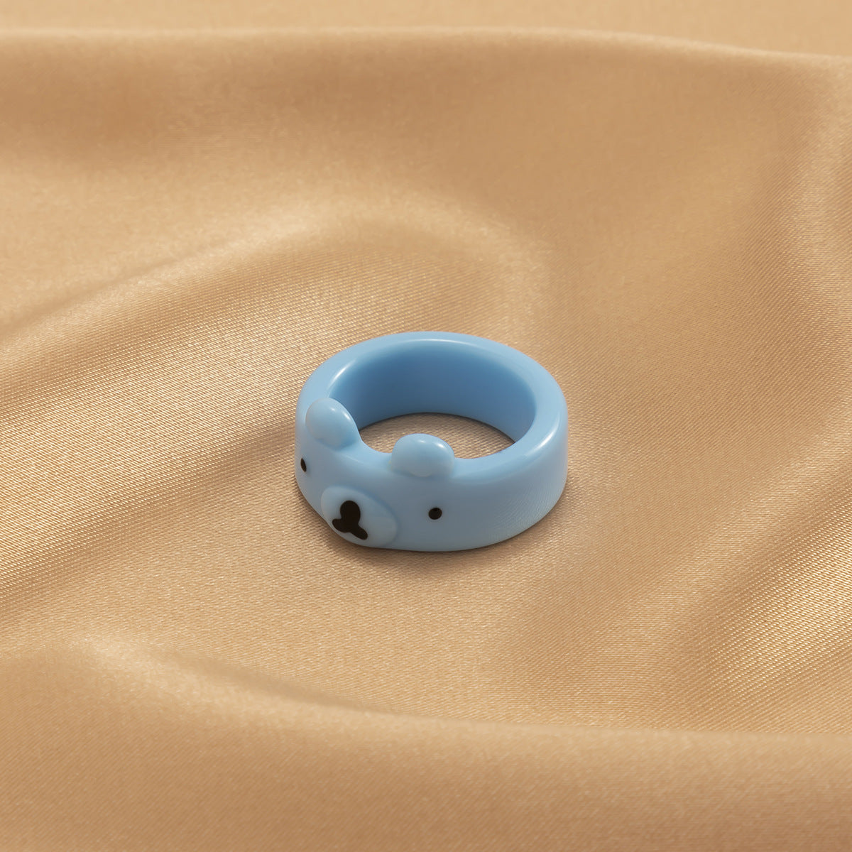 Geometric 3D Animal Macaron Ring