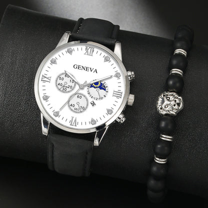 Versatile quartz watch set men
