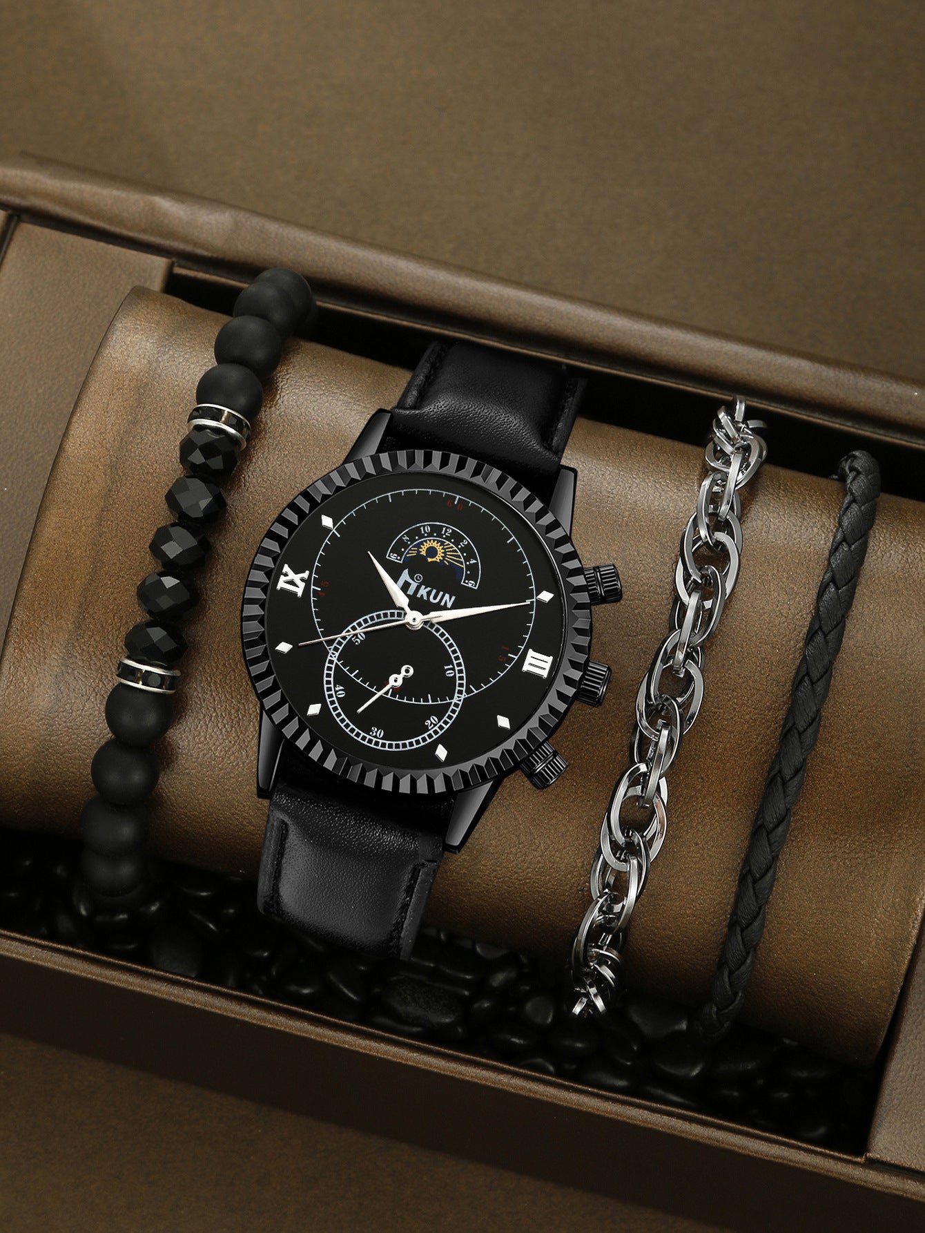 Creative Alloy Watch Sports Bracelet Set