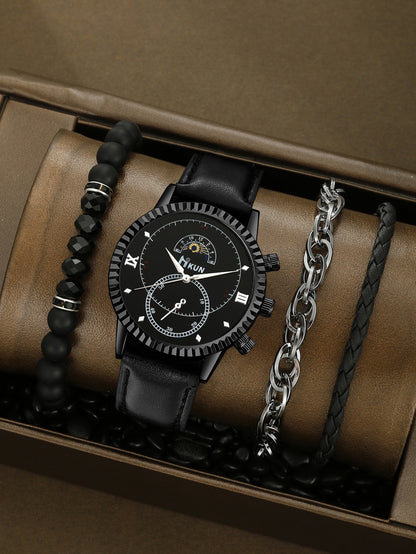 Creative Alloy Watch Sports Bracelet Set