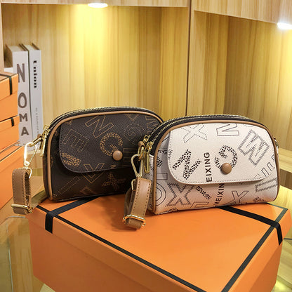 Crossbody Printed Letter Small Square Bag Female