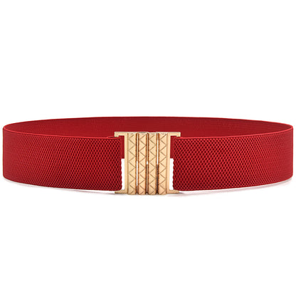 Elastic wide belt women's summer
