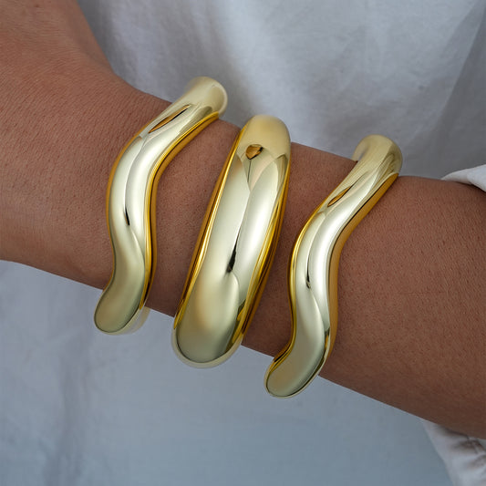 Geometric Twist Bracelet 3-Piece Set