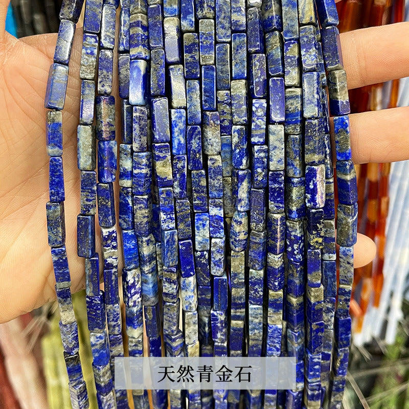 4 * 13Mm crystal agate square loose beads