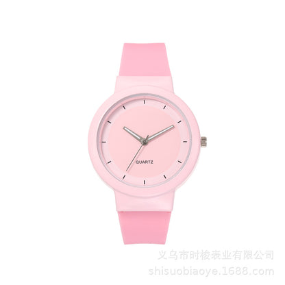 Student Candy Color Silicone Watch Minimalist Sport