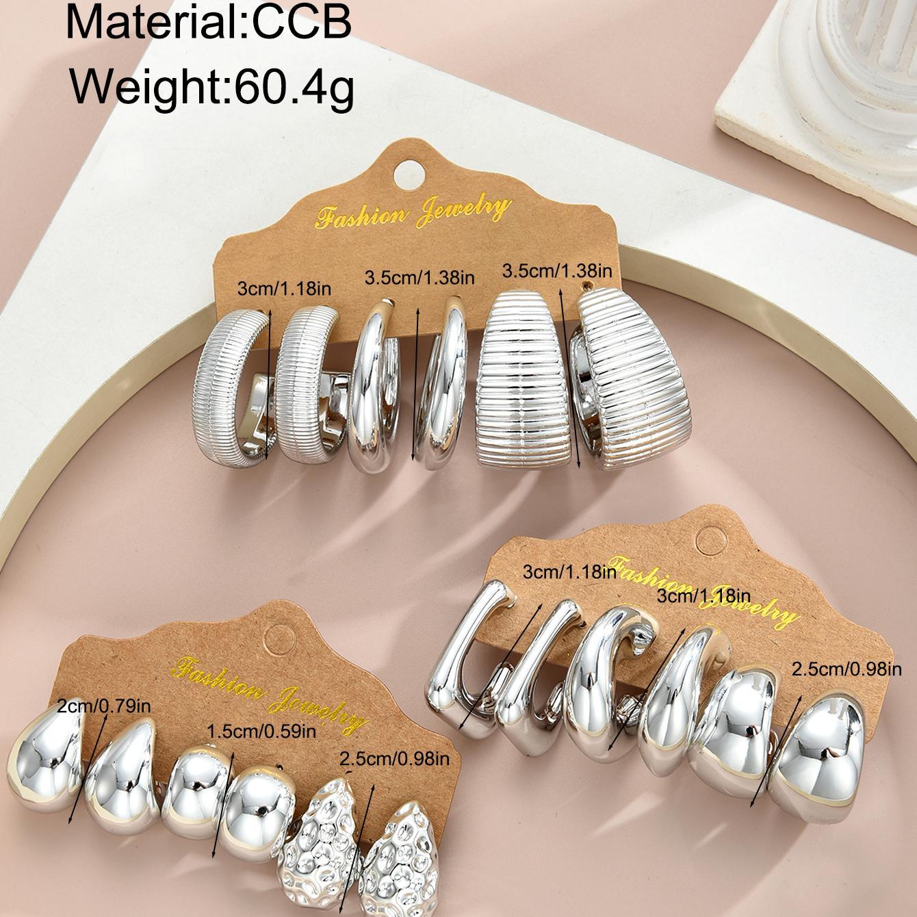 9-Piece CCB Earring Set