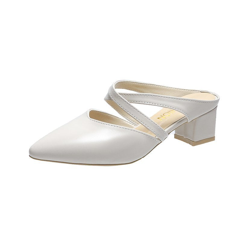 Thick Heel Cool Slippers Women's Fashion