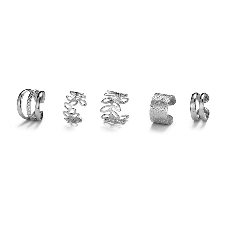 12-Piece C-Shaped Letter Ear Clip Set