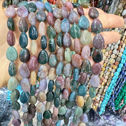 Crystal flat water drop 10*14MM 28pcs heterosexual loose beads