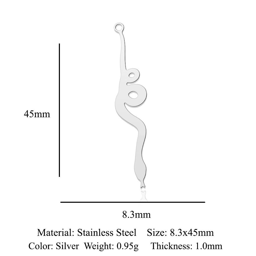 5 pcs/titanium steel magic witch broom necklace pendant