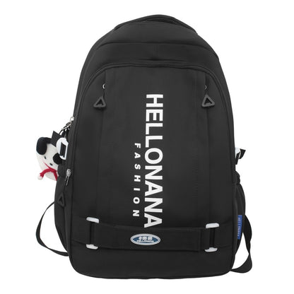 Couple leisure travel backpack