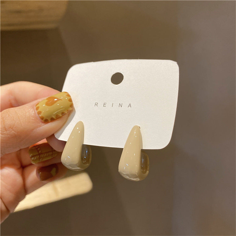 Pendientes franceses retro para mujer