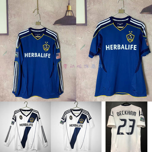 07-12 LA Galaxy 23 Camiseta retro de Beckham 
