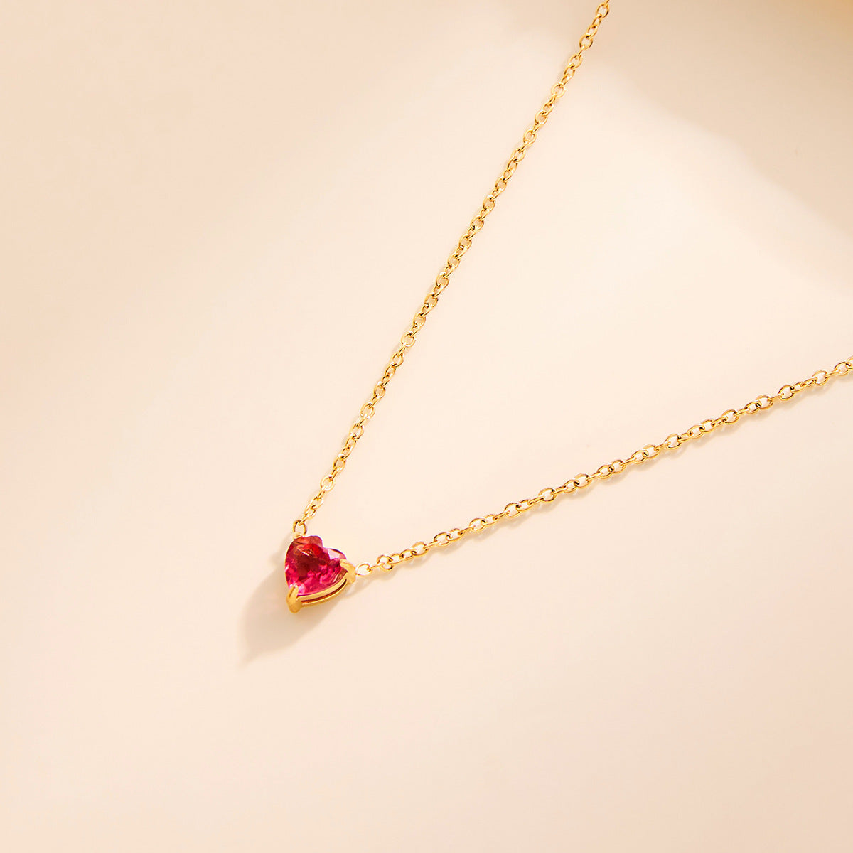 Color square crystal zircon fashion women's necklace