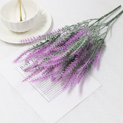Simulation flower 5 fork lavender flocking fake plant