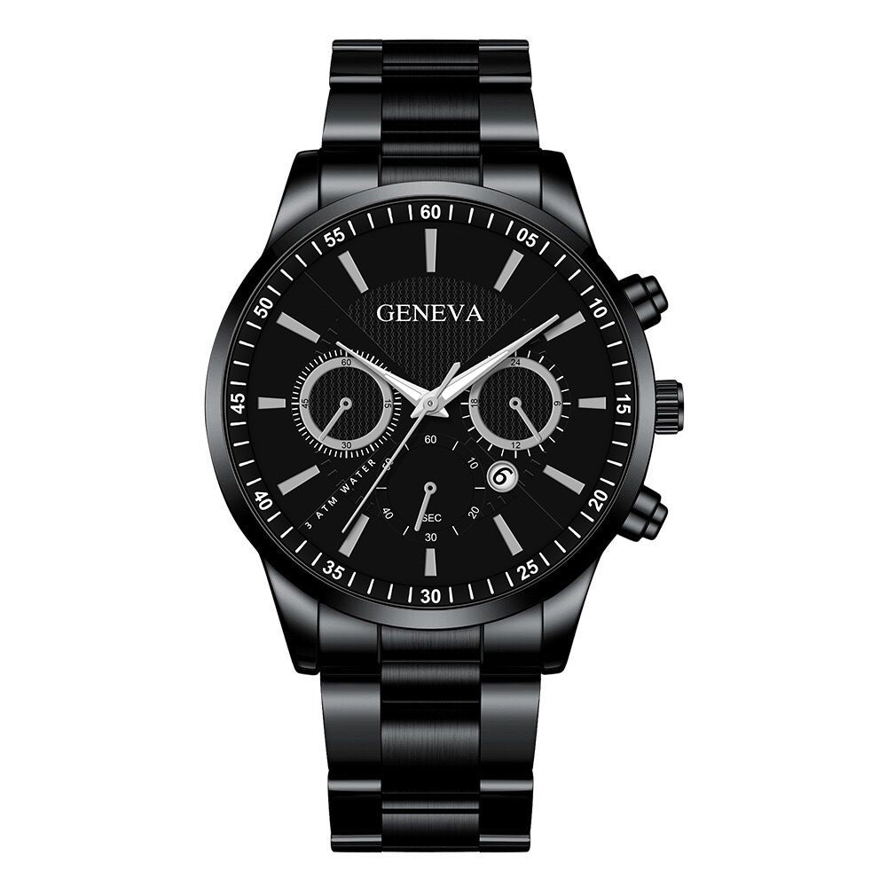 Calendar quartz watch for men