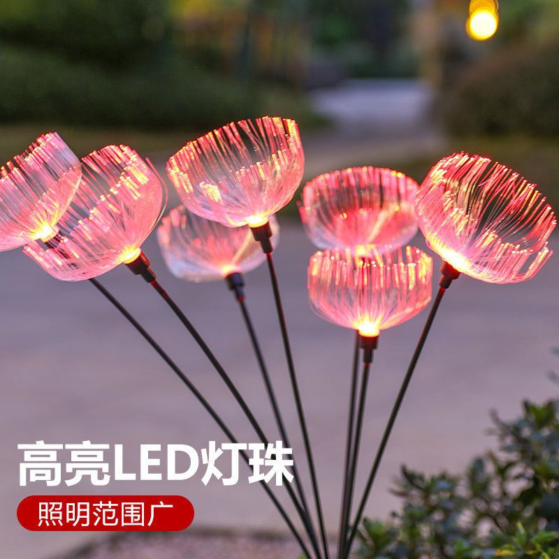 La prenda impermeable al aire libre de la luz solar de las medusas de la fibra óptica llevó la luz coloreada 