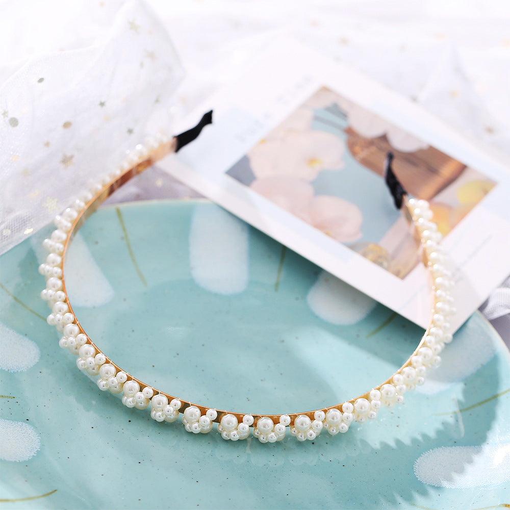Wave Pearl Headband for Women
