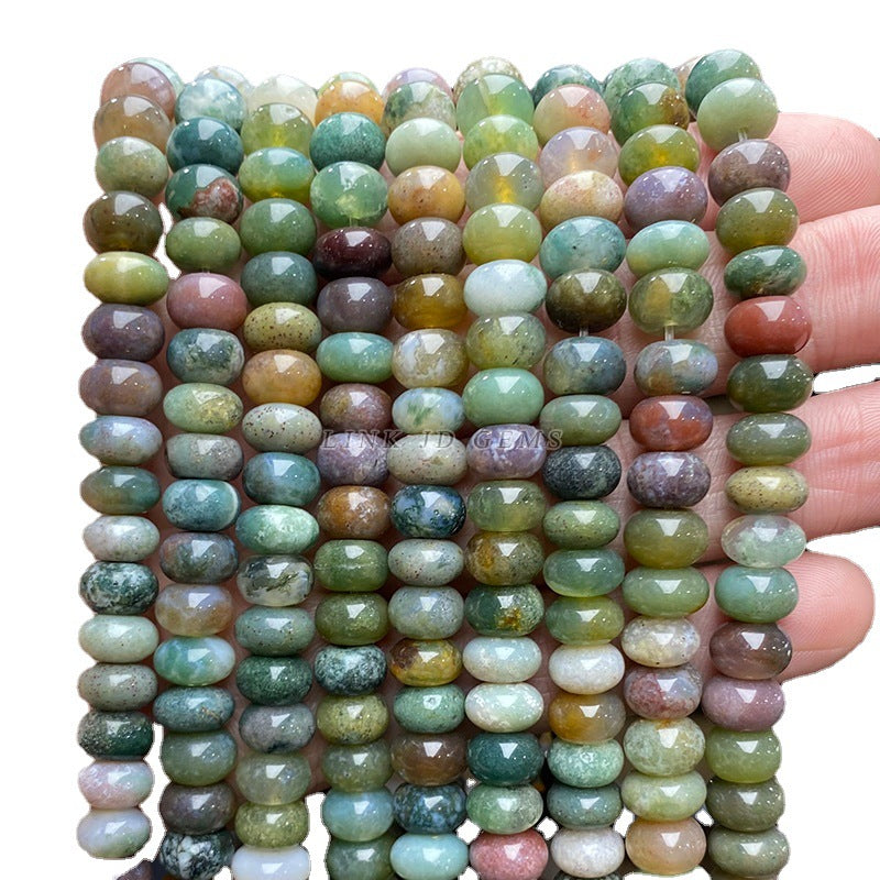 8 * 4 Natural Indian Agate Abacus Beads