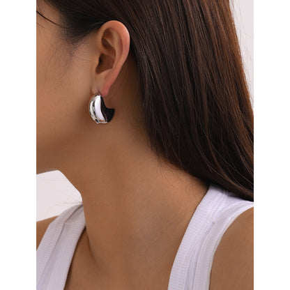 Polished Half Moon Earrings