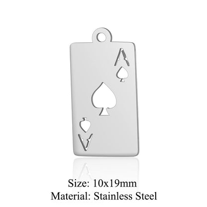 5 pcs/bag witch titanium steel pendant peach heart cross