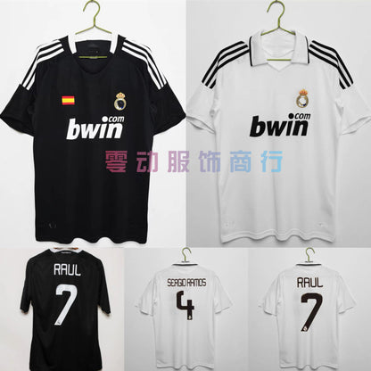08-09 Real Madrid Local Visitante Retro Raúl Van Nistelrooy Robben Jersey