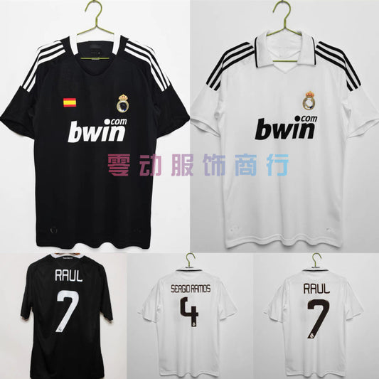 08-09 Real Madrid Local Visitante Retro Raúl Van Nistelrooy Robben Jersey