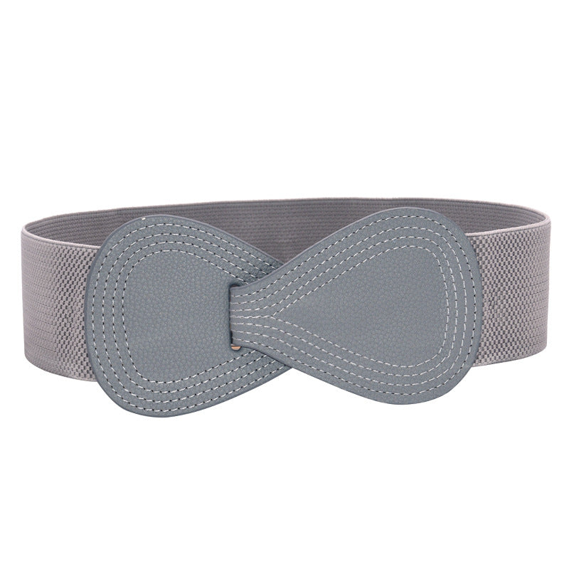 Bow elastic belt ladies