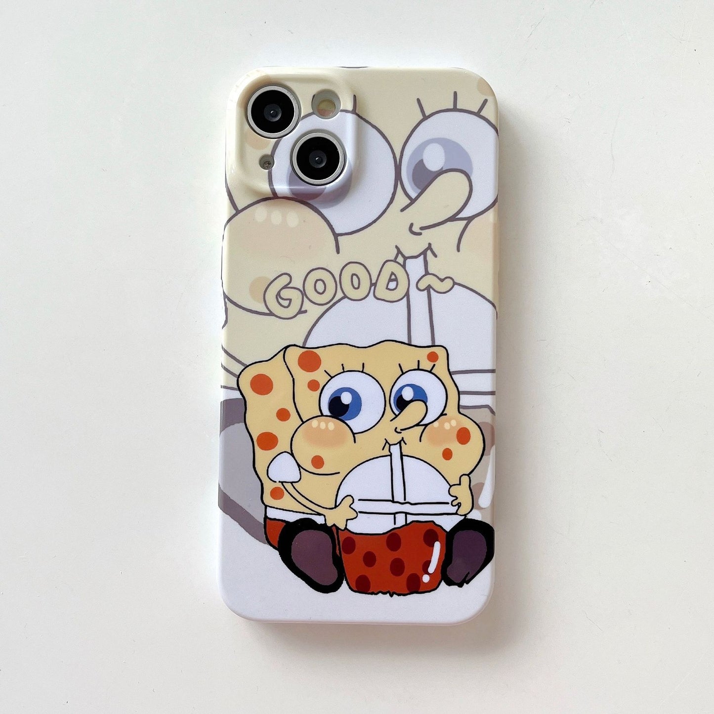 Donald Duck Film Case iPhone15 Pro 13 XR SpongeBob Couple Cover