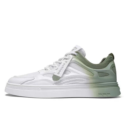 Breathable Thin Odor-Resistant White Mesh Casual Sneakers