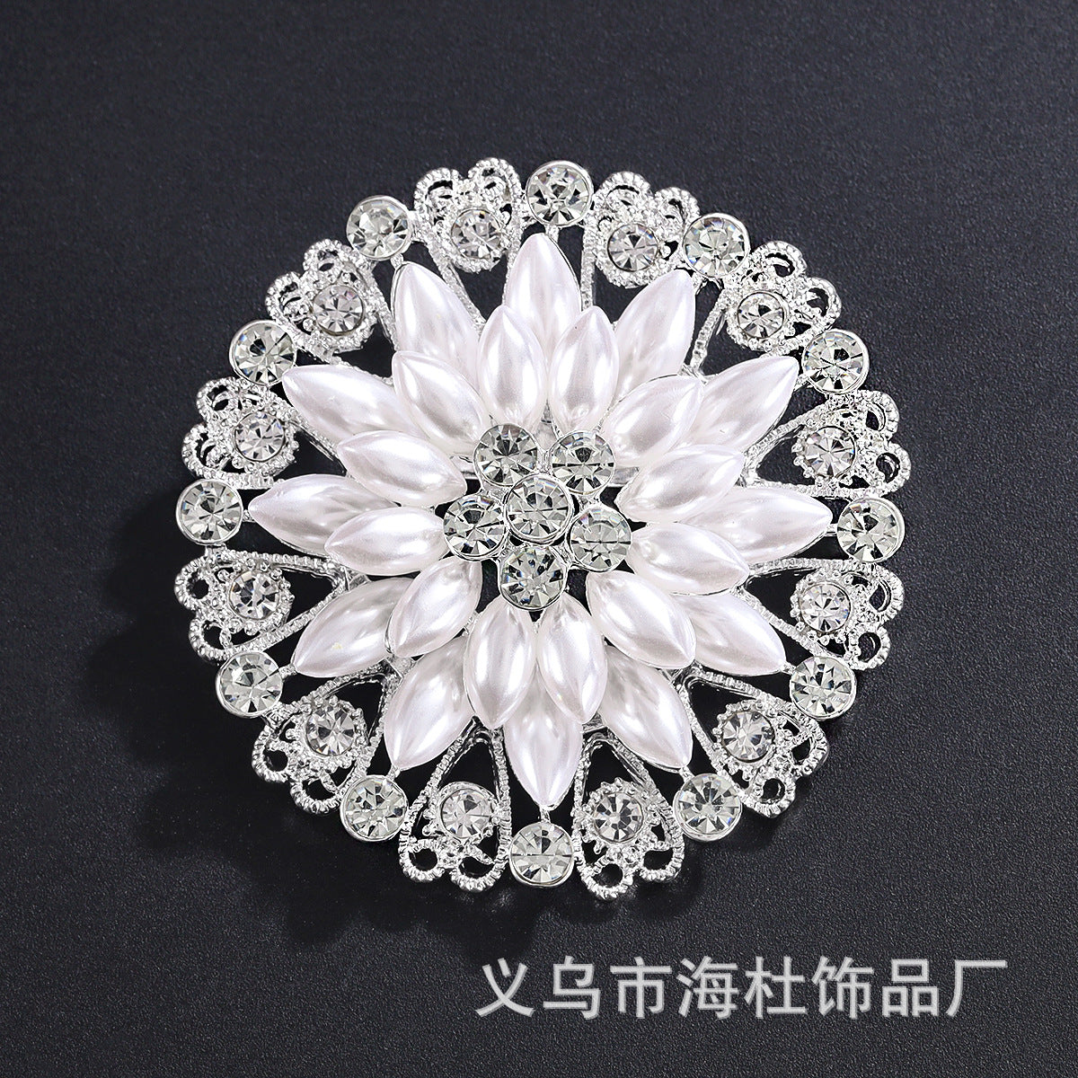 Alloy Rhinestone Brooch Pin