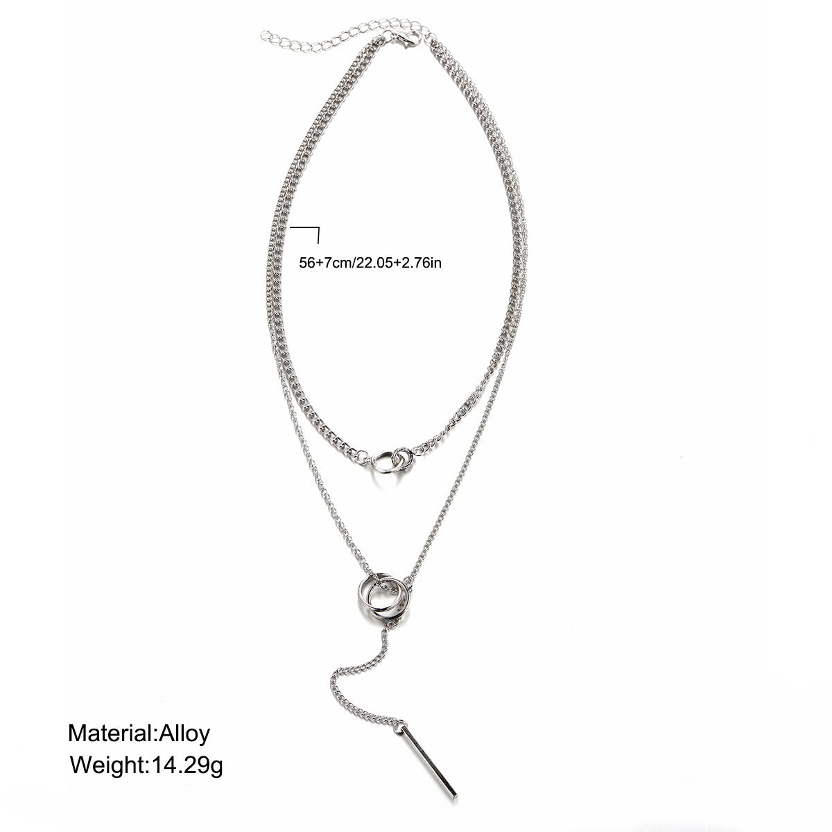 Double-Layer Tassel Necklace