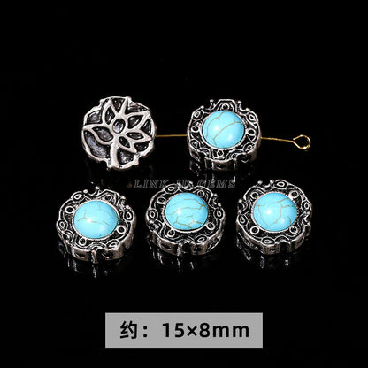 Alloy plated real antique silver accessories DIY hand