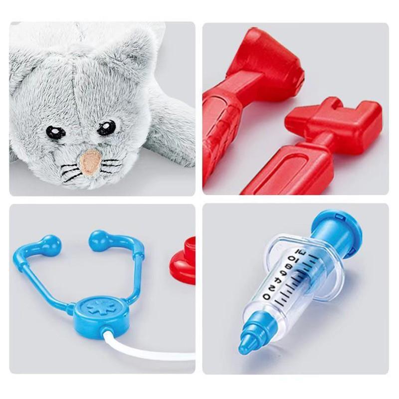 Children's Pretend Play Pet Doctor Toy Set Tools for Pretend Doctor Role-playing Games