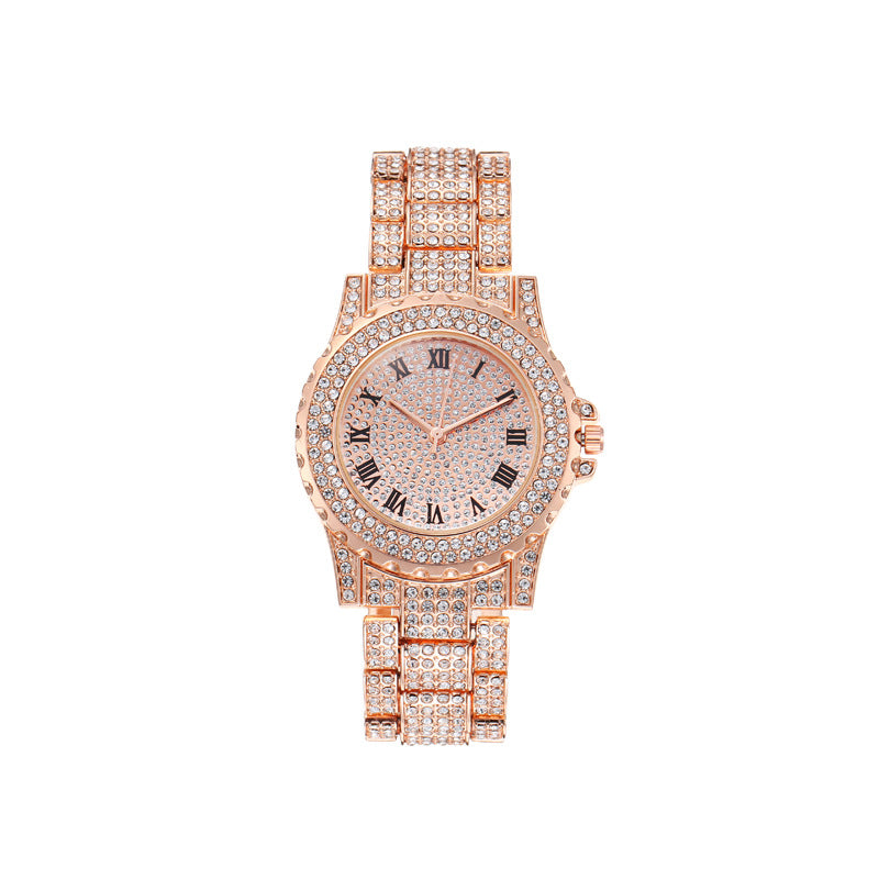 Reloj de mujer estilo coreano con diamantes de imitación 
