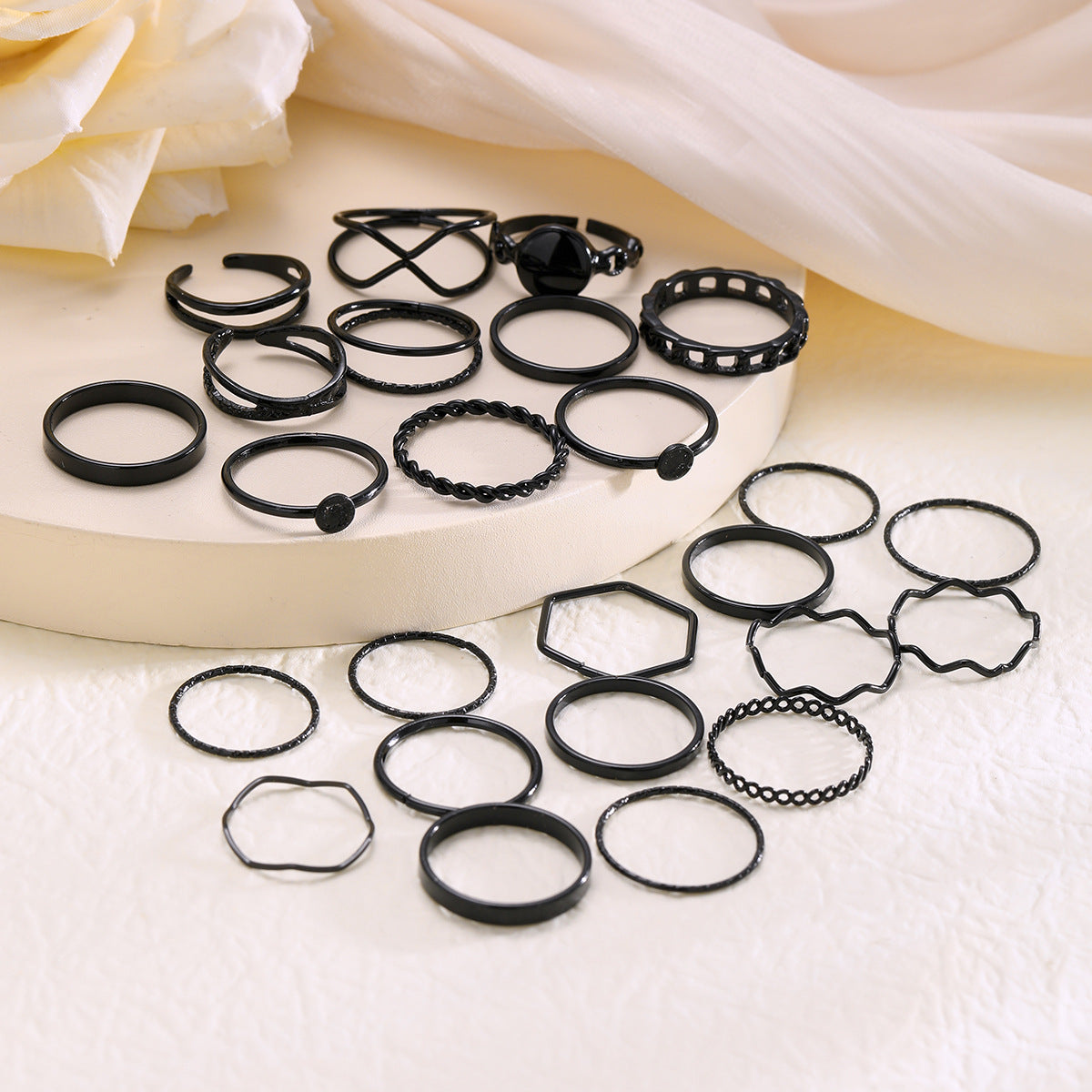 Open Multi-Joint Ring Set 25 Pieces