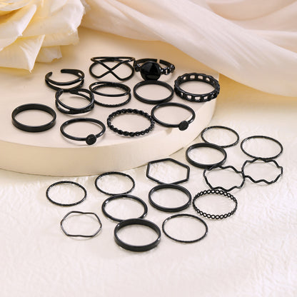 Open Multi-Joint Ring Set 25 Pieces
