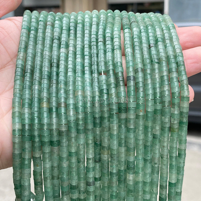 2 * 4m natural green Dongling jade septum