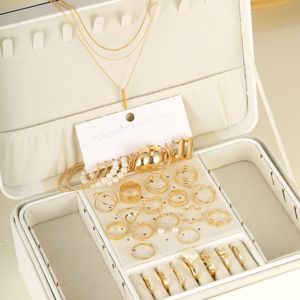 SHEIN Imitation Pearl Alloy Jewelry Set (without box)
