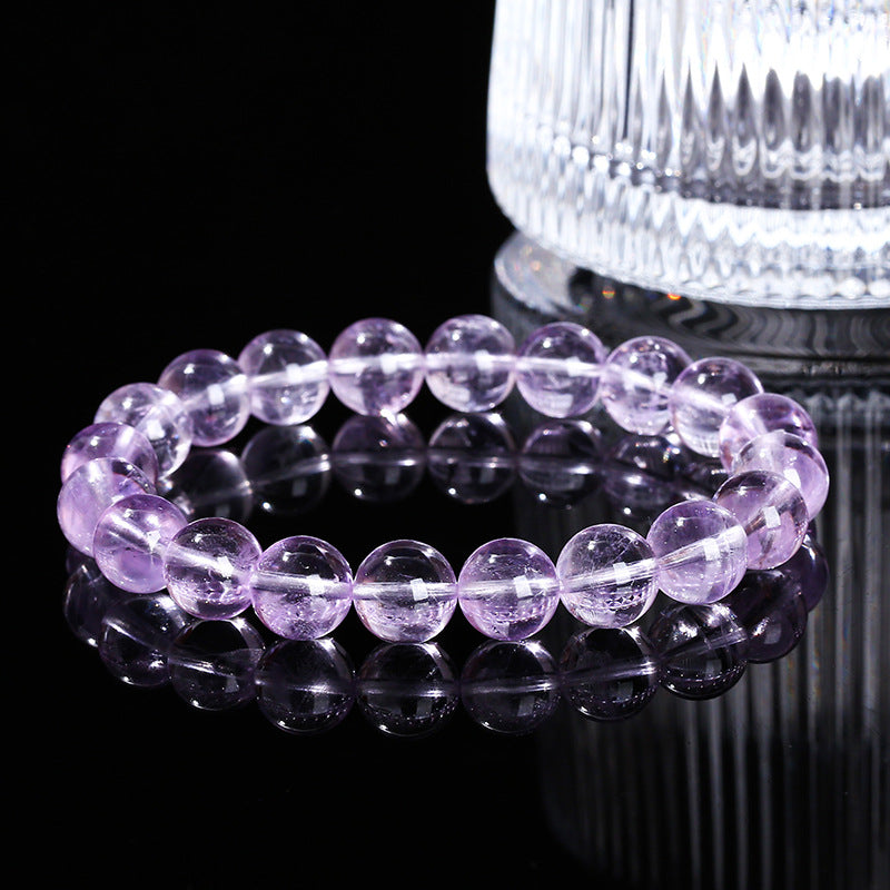 7A Natural Ice Penetrating Lavender Amethyst Bracelet