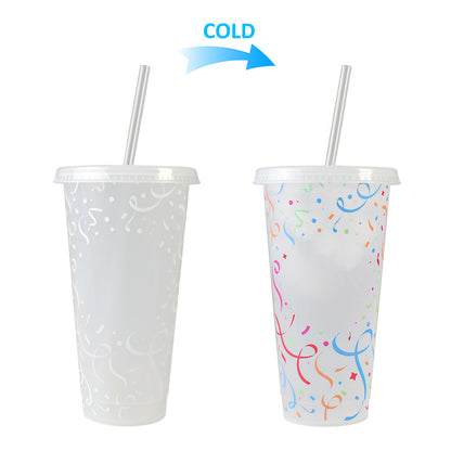 710Ml temperature-sensitive plastic color-changing cup