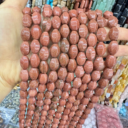 Cristal 28pcs contas de arroz hexagonais 10*14MM contas soltas 