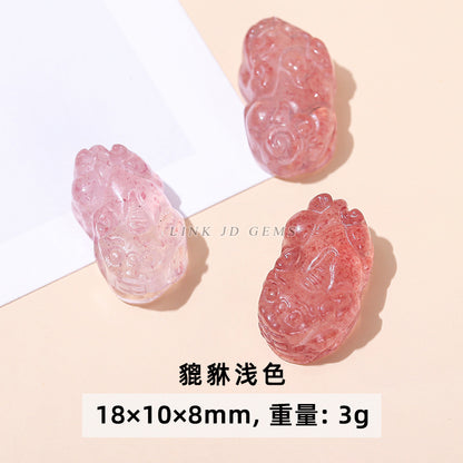 Fox Pixiu cat claw carving pendant