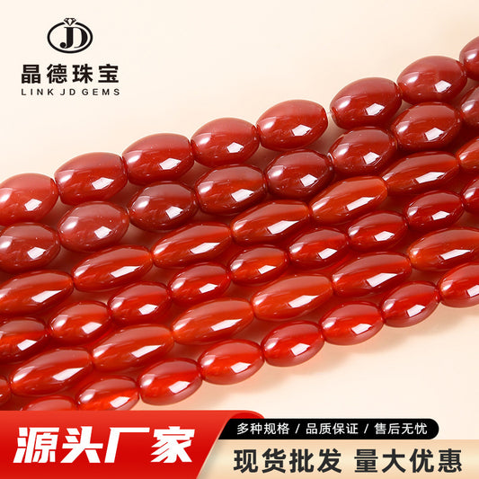 agate rice beads loose beads drum beads bucket beads DIY