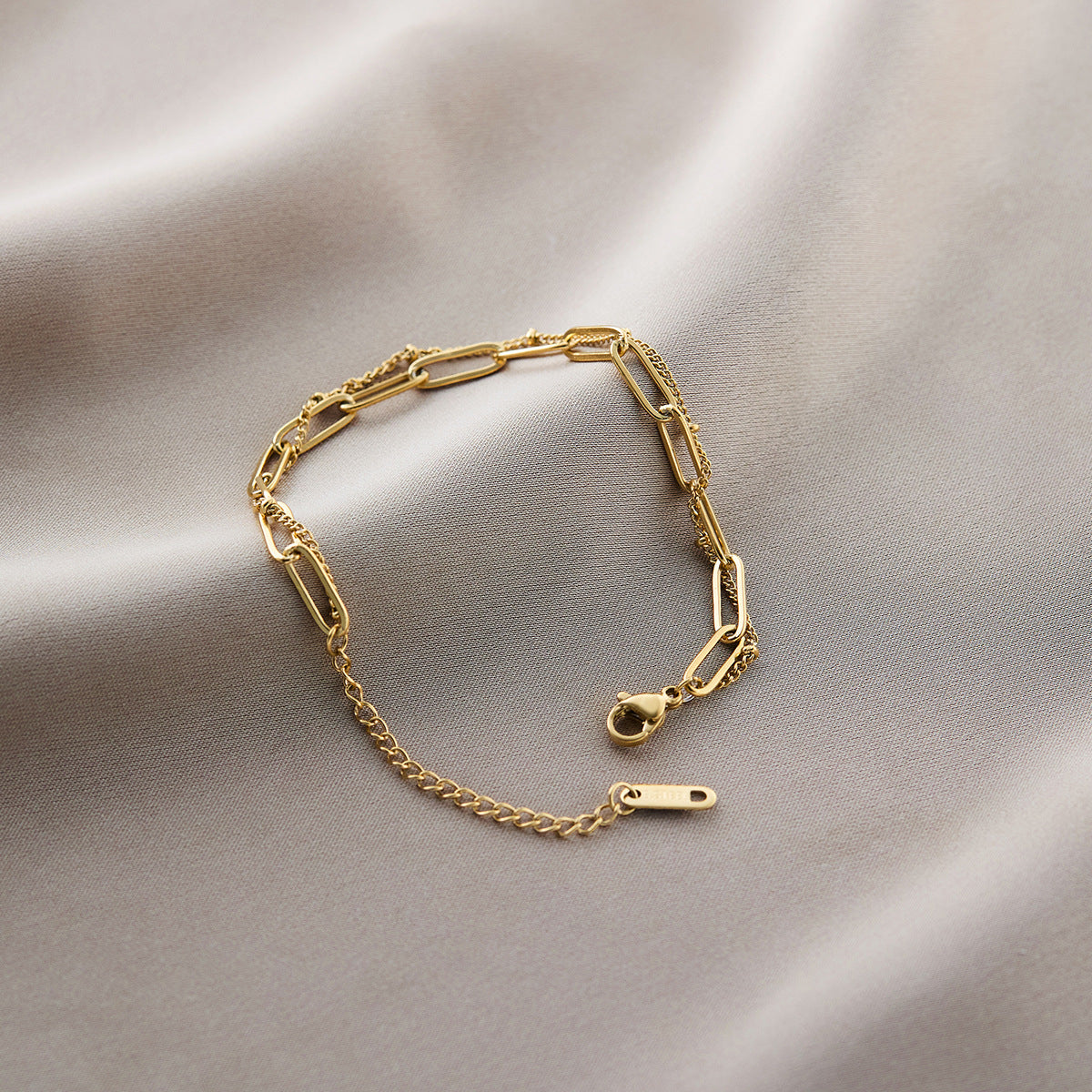 Titanium Steel Five-Leaf Clover Bracelet