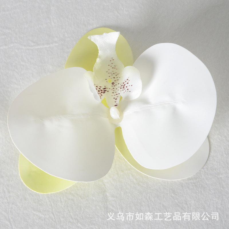 Cabeza de flor de orquídea mariposa de laminación 3D de simulación 